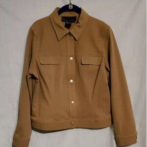 Yansi Fugel Women's Jacket Large Light Brown 95% Cotton Pre-owned
